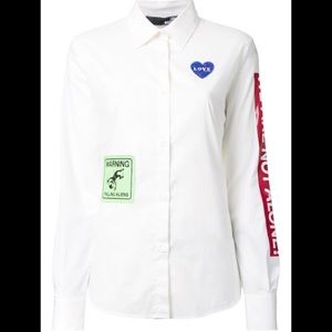 🔥LOVE MOSCHINO 🔥 Button Down Aliens Shirt